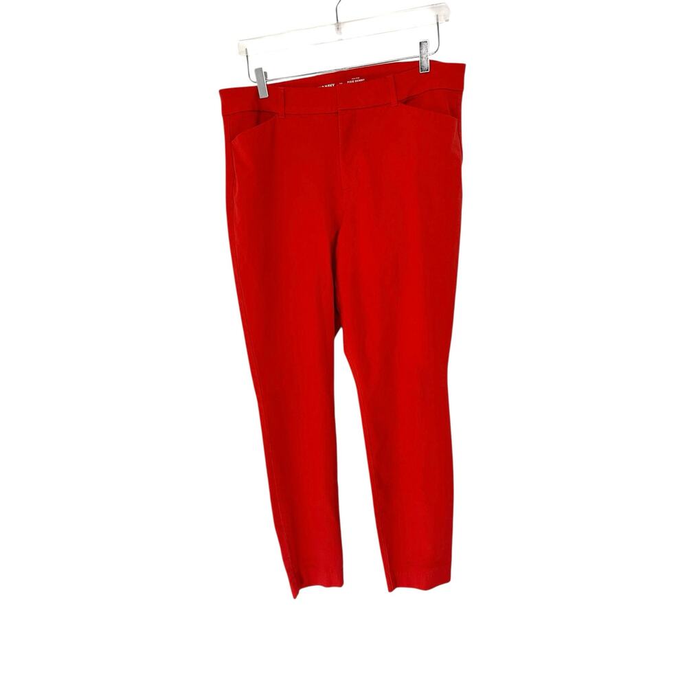 Old‎ Navy Orange Office Work Business High-Rise Pixie Skinny Pants Size 14